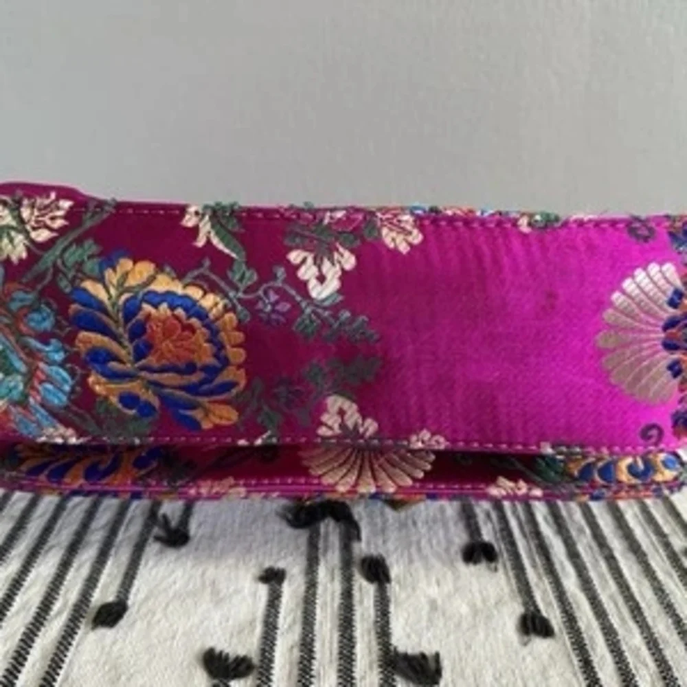 Floral Pink Designer Handbag - Picture 3 of 5